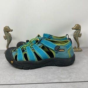 Keen Newport H2 Waterproof Hiking Blue/Green Water Sandals Men's Shoe Size 6